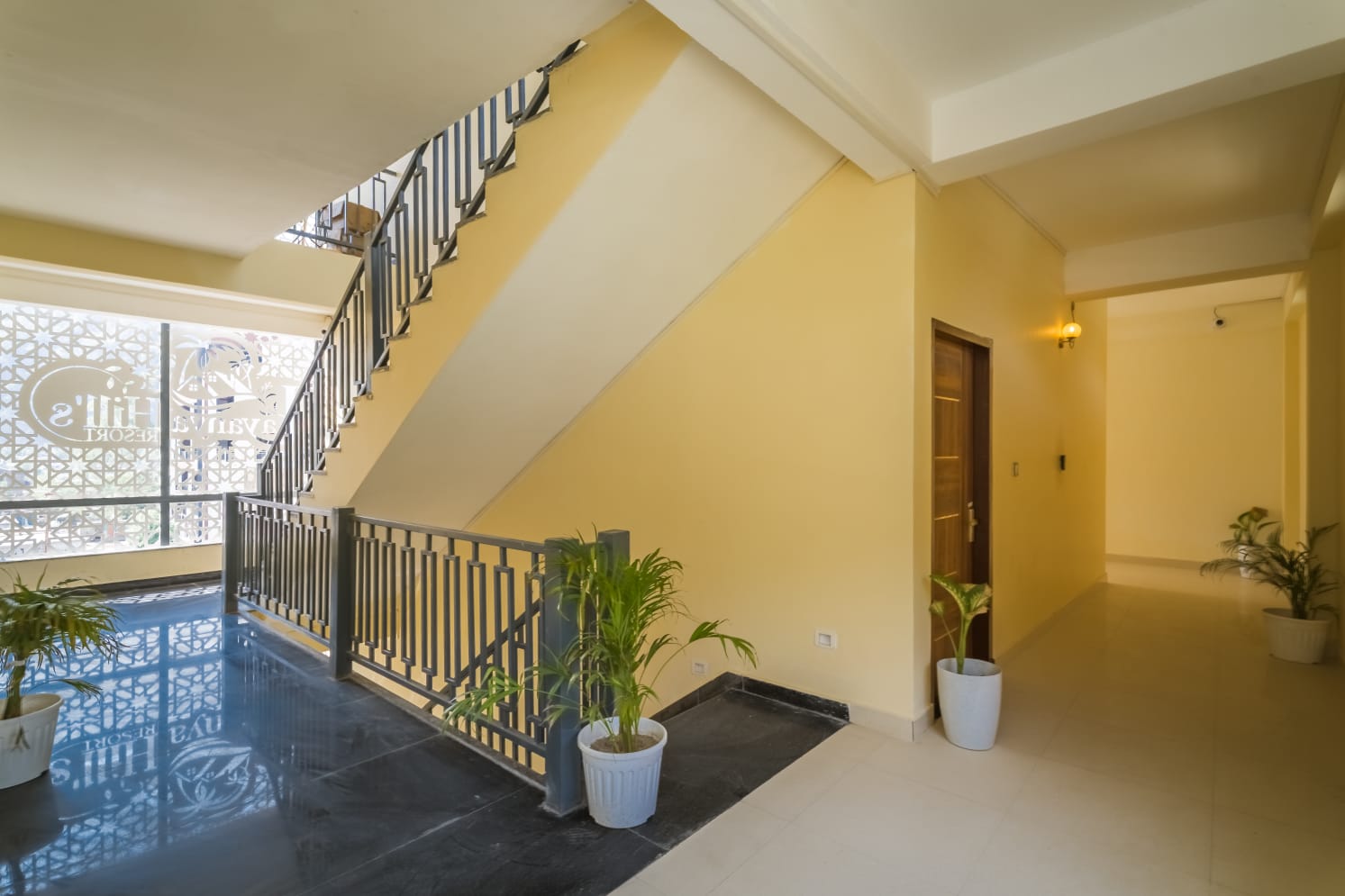 Resort corridor and indoor common area